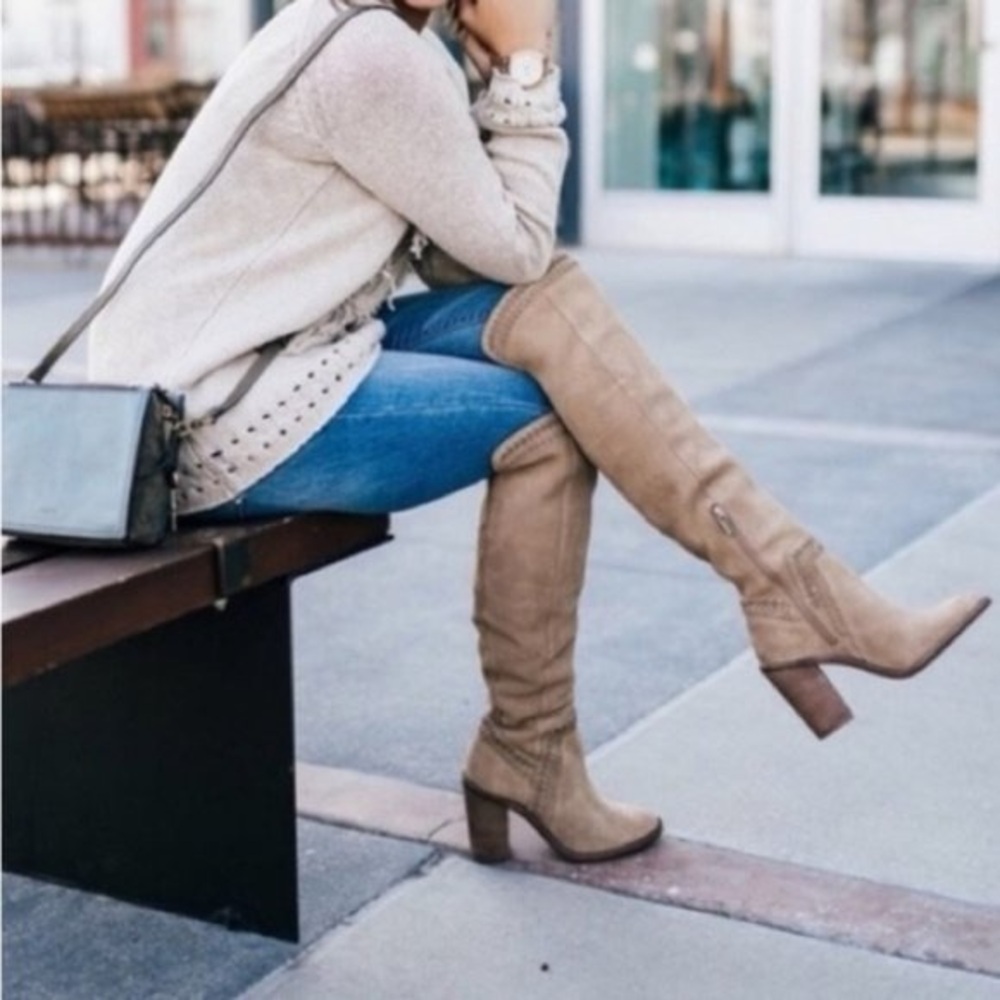 Vince Camuto Heel Knee High Boots